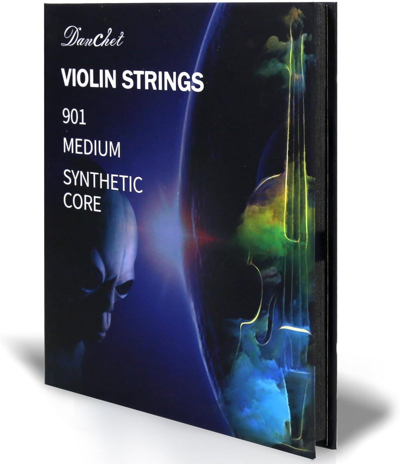 Danchet Violin Strings 4/4 Full Set Professional Performance Grade, Ball End, Nylon Wound 901 (Includes E, A, D, G Strings)… - Image 1